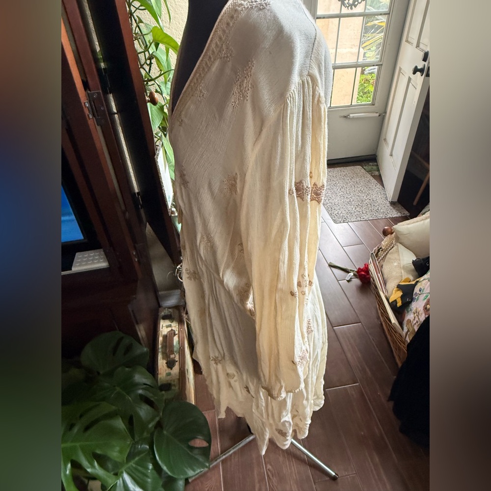 Free People Cream Mini Dress - Picture 2 of 7